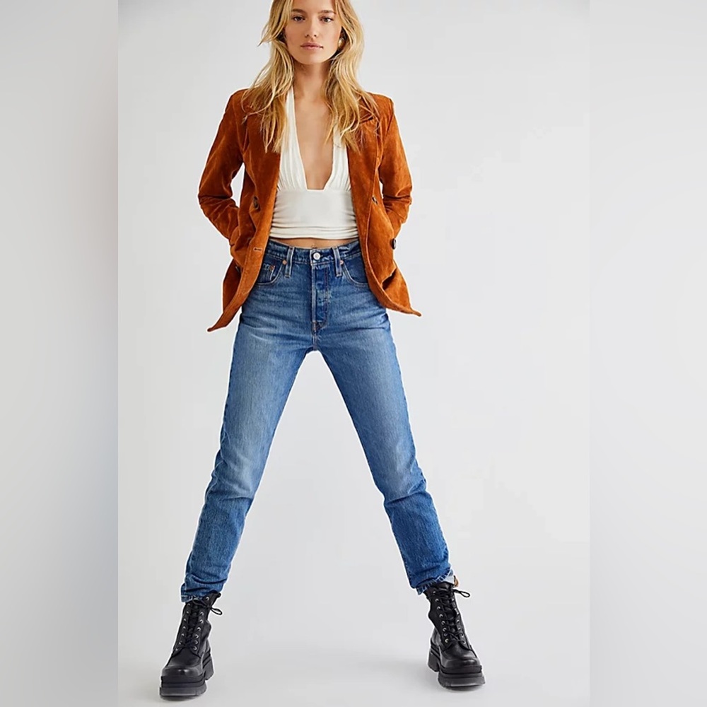 Levi's 501 High-Rise Classic Blue Jeans